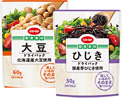 CO・OP大豆&ひじき ドライパックのセットの製品写真
