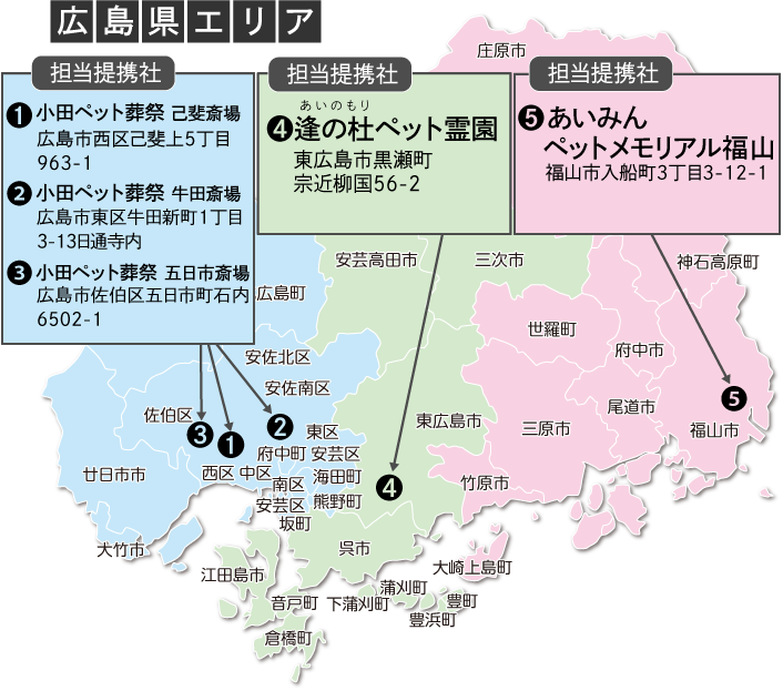 小田ペット葬祭・逢の杜ペット霊園・あいみんペットメモリアル│地図